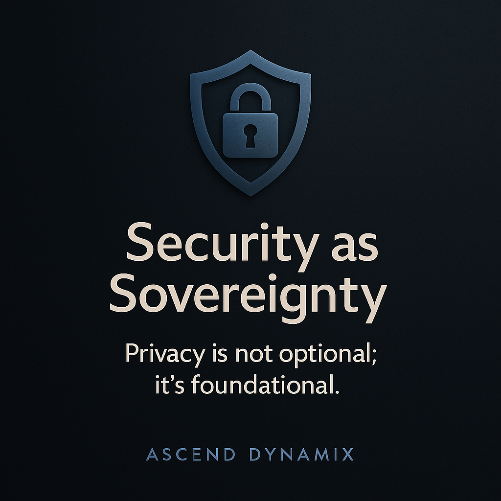 Security as Sovereignty core value